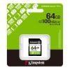 КАРТА ПАМЯТИ SD  64GB KINGSTON CANVAS SELECT PLUS, 150MB/S