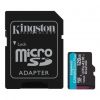 КАРТА ПАМЯТИ MICROSD 128GB KINGSTON CANVAS GO PLUS GEN 4, A2, UP TO 200MB/S, + SD ADAPTER