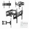 FULL-MOTION TV-WALL MOUNT FOR 32 -55”- GEMBIRD ”WM-55ST-04”, ALLOWS UP TO 60 DEGREES SWIVEL AND 20 DEGREES TILTING, MAX. 35 KG, DISTANCE TO WALL: 78 - 400 MM, MAX. VESA 400 X 400, BLACK
