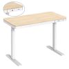 LUMI S08-22D-SW WHITE ELECTRIC SINGLE-MOTOR SIT-STAND DESK WITH DRAWER &