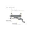 BRATECK NBH-6E UNIVERSAL STEEL LAPTOP HOLDER FOR MONITOR ARMS