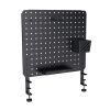 TRUST GXT 724 VESTO METAL PEGBOARD DESK ORGANISER, STEEL, 47X42CM, BLACK