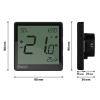 ТЕРМОСТАТ ENGO EONE-230B ЧЕРЕЗ ИНТЕРНЕТ ZIGBEE, 230В, BLACK