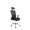 КРЕСЛО SMART 215 HEADREST OC ТКАНЬ/СЕТКА TILT ЧЕРНЫЙ