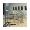 СТУЛ TULIPAN CHROME V-4 МЕТАЛЛ/ЭКОКОЖА ЧЕРНЫЙ