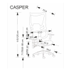 КРЕСЛО CASPER ЧЕРНЫЙ