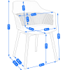 СТУЛ CORNIDO SD-271067 ДЕРЕВО/ПЛАСТИК ЧЕРНЫЙ