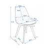 SCAUN OSLO SD-599208 PIELE ECOLOGICA NEGRU
