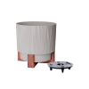 128022 GHIVECI OSLO CU INSERTIE SI SUPORT DECORARTIV D12 CM ALEANA