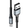 CABLE USB - TYPE-C, 9V/2.0A/18W/QC3.0, 1.0M, 3MK N-SERIES BLACK