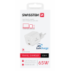 UNIVERSAL HOME CHARGER SWISSTEN  GAN 1X USB-C 65W PD WHITE