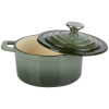 POT ALPINA, CAST IRON GREEN