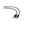 10M, PATCH CORD  BLACK, PP12-10M/BK, CAT.5E, CABLEXPERT, MOLDED STRAIN...