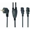 POWER CORD PC-220V   2M EURO PLUG, Y-CORD 1.55M+Y NECK 0.45M+0.45M,...