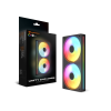 PC CASE FAN COUGAR UNITY240-RB, COOLING KIT, REVERSED 2X120MM ARGB,...