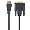 CABLE HDMI TO DVI  1.8M CABLEXPERT, MALE-MALE, GOLD, 18+1PIN SINGLE-LINK,...