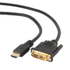 CABLE HDMI TO DVI  1.8M CABLEXPERT, MALE-MALE, GOLD, 18+1PIN SINGLE-LINK,...