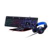 GAMING KEYBOARD & MOUSE & MOUSE PAD & HEADSET GEMBIRD "GHOST" GGS-UMGL4-02,...