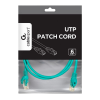 PATCH CORD CAT.6U  2M, GREEN, PP6U-2M/G, CABLEXPERT, STRANDED UNSHIELDED