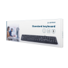 KEYBOARD GEMBIRD KB-U-103-UA, FULL SIZE, SILENT, 1.8M, USB, EN/UA, BLACK