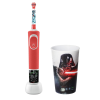 ELECTRIC TOOTHBRUSH BRAUN KIDS D100 STARWARS EXTRA SOFT + MUG