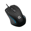 LOGITECH GAMING MOUSE G300S , 2500DPI, 9 PROGRAMMABLE CONTROLS, ADJUSTABLE 7-COLOR ZONE, USB