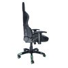 GAMING CHAIR SPACER  SPCH-TRINITY-GRN  BLACK-GREEN, SYNTHETIC PU,120 KG MAX., ADJUSTABLE BACK ANGLE 90°- 135°, ARMRESTS AJUSTABLE, PILLOW-2