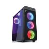 CASE SPACER - GAMING, MIDDLE TOWER, ATX, "TITAN", FARA SURSA, STICLA SECURIZATA, 4 X FAN, HUB SI TELECOMANDA, USB 2.0 X 2, USB 3.0 X 1, SP-GC-TIT