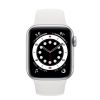 APPLE WATCH SERIES 6 40MM M06M3 GPS + LTE SILVER ALUMINUM CASE WITH WHITE SPORT BAND