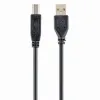 CABLU DE COMUNICATIE CABLEXPERT CCP-USB2-AMBM-10, USB TYPE-A/USB TYPE-B, 3M, NEGRU