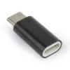 ADAPTOR PENTRU CABLU USB CABLEXPERT A-USB-CM8PF-01, USB TYPE-C/LIGHTNING (F), NEGRU