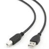 КАБЕЛЬ ДАННЫХ ДЛЯ ПЕРИФЕРИЙНЫХ УСТРОЙСТВ GEMBIRD CCP-USB2-AMBM-15, USB TYPE-A/USB TYPE-B, 5М, ЧЁРНЫЙ