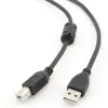 КОММУНИКАЦИОННЫЙ КАБЕЛЬ CABLEXPERT CCF-USB2-AMBM-10, USB TYPE-A/USB TYPE-B, 3М, ЧЁРНЫЙ