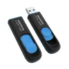 USB FLASH НАКОПИТЕЛЬ ADATA UV128, 32ГБ, ЧЕРНЫЙ/СИНИЙ
