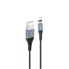 КАБЕЛЬ ДЛЯ ЗАРЯДКИ И СИНХРОНИЗАЦИИ XO NB125, USB TYPE-A/USB TYPE-C, 1М, ЧЁРНЫЙ