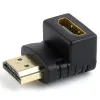 ВИДЕОАДАПТЕР CABLEXPERT A-HDMI90-FML, HDMI (M) - HDMI (F), ЧЁРНЫЙ