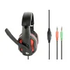 CASTI GAMING GEMBIRD GHS-03, CU FIR, NEGRU/ROSU