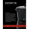 ESPRESSOR GEYSER  POLARIS PRO COLLECTION-6C, NEGRU