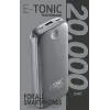 ACUMULATOR EXTERN CELLULARLINE E-TONIC 20000, 20MAH, NEGRU