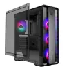 CARCASA PC GAMEMAX MOONLIGHT FRGB, MIDI-TOWER, ATX, NEGRU
