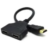 ADAPTOR VIDEO CABLEXPERT DSP-2PH4-04, HDMI (M) - , 0,1M, NEGRU