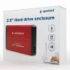 ВНЕШНИЙ КОРПУС GEMBIRD EE2-U3S-2-R, КРАСНЫЙ (EE2-U3S-2-R)