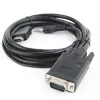 CABLU VIDEO CABLEXPERT A-HDMI-VGA-03-6, HDMI (M) - VGA D-SUB + 3.5 MM JACK, 1,8M, NEGRU
