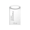 USB FLASH НАКОПИТЕЛЬ TRANSCEND JETFLASH 710, 16ГБ, СЕРЕБРИСТЫЙ