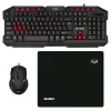 SET TASTATURA + MOUSE + MOUSE PAD SVEN GS-9200, CU FIR, NEGRU/ROSU