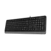 TASTATURA A4TECH FK10, CU FIR, NEGRU/GRI