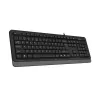 TASTATURA A4TECH FK10, CU FIR, NEGRU/GRI