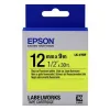 CARTUS DE BANDA EPSON LK-4YBF, 12 MM X 9 M