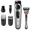 TRIMMER PENTRU BARBATI BRAUN BT5260, NEGRU | ARGINTIU
