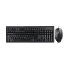 SET TASTATURA + MOUSE A4TECH KR-8372, CU FIR, NEGRU